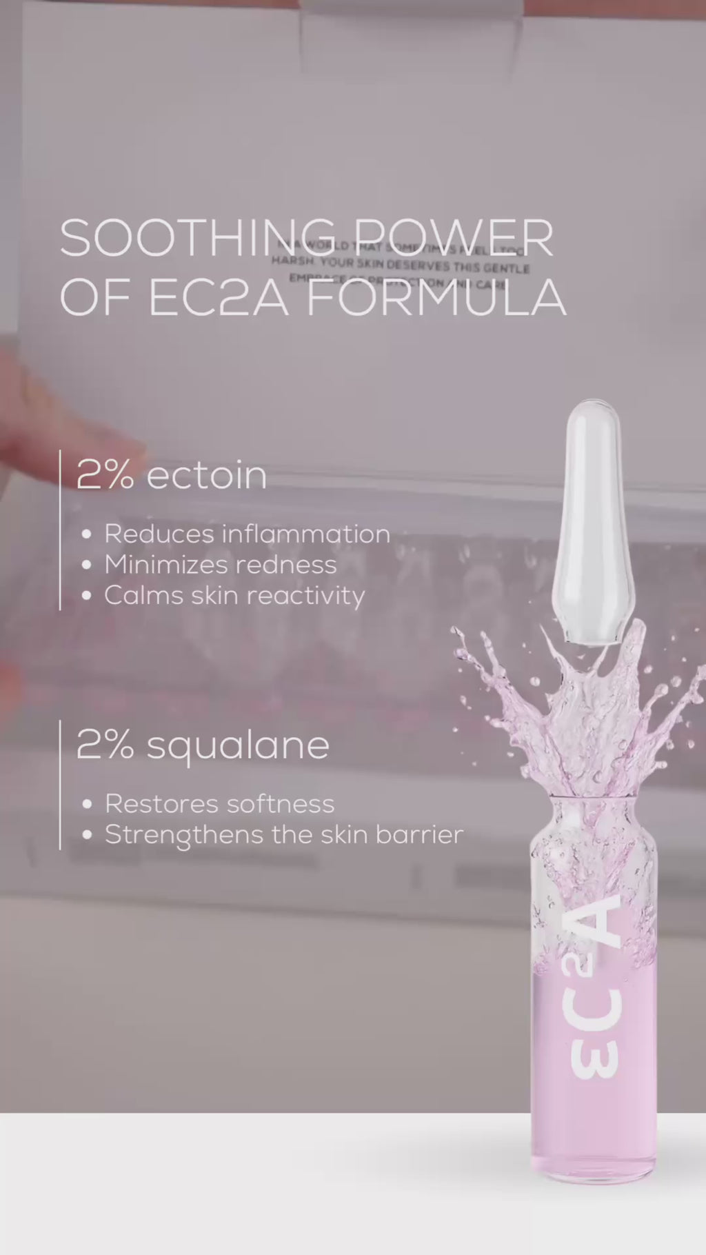 EC2A Calming Ampoules for Rosacea & Sensitive Skin | Barrier Repair & Recovery |  LAURA ZACKARYA™
